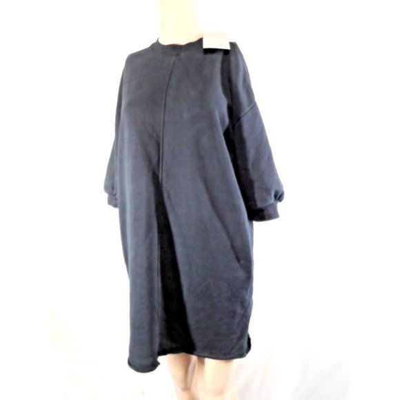 NEW Everlane Sweatshirt Dress Thick Material Women BLACK XXS NWT - Picture 2 of 9